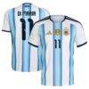 Angel Di Maria Argentina National Team adidas 2026 Home Replica Jersey - White - Front View