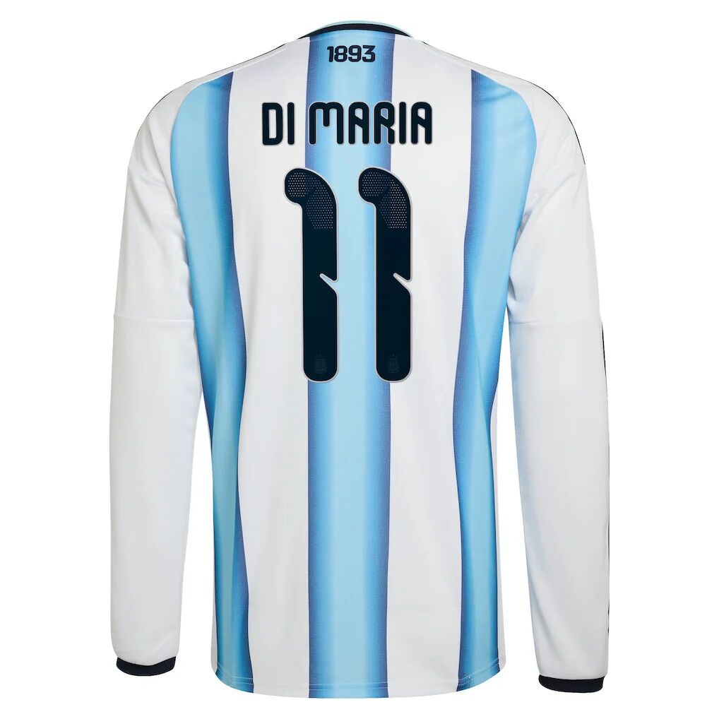 Angel Di Maria Argentina National Team adidas 2026 Home Replica Long Sleeve Jersey