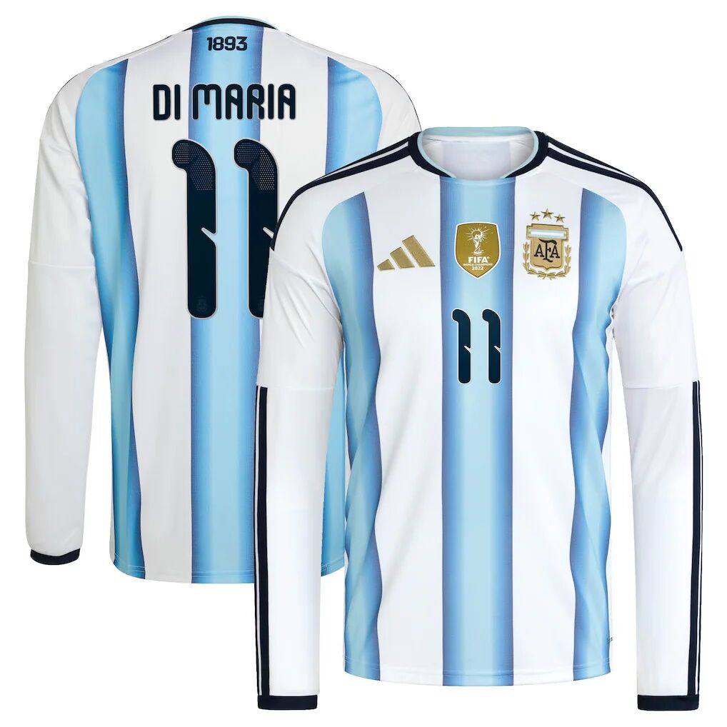 Angel Di Maria Argentina National Team adidas 2026 Home Replica Long Sleeve Jersey