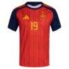 Lamine Yamal Spain National Team adidas 2026 Home Replica Jersey - Red - Side View