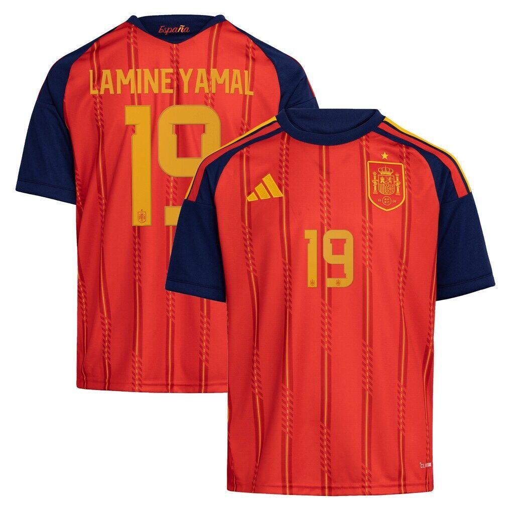 Lamine Yamal Spain National Team adidas Youth 2026 Home Replica Jersey