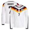 Kai Havertz Germany National Team adidas 2026 Home Replica Long Sleeve Jersey - White - Front View