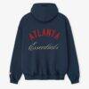 Atlanta Braves Fear of God x MLB Unisex Sport Hoodie - Navy - Back View
