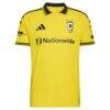 Columbus Crew adidas 2026 The Crafted for Excellence Kit On-Field Authentic Patch Jersey - Yellow - Front View