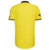Columbus Crew adidas 2026 The Crafted for Excellence Kit On-Field Authentic Patch Jersey - Yellow - Back View