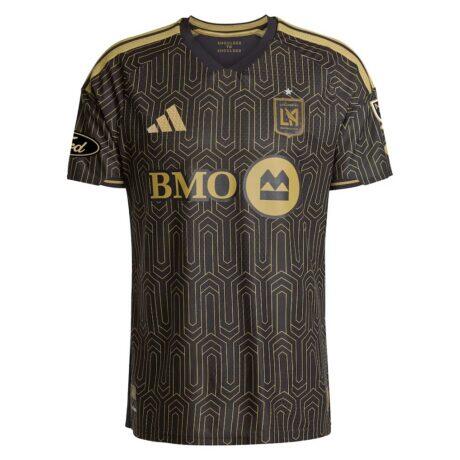 LAFC adidas 2026 Primary Kit On-Field Authentic Patch Jersey - Black - Front View