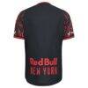 New York Red Bulls adidas 2026 The Rooted Kit On-Field Authentic Patch Jersey - Black - Back View