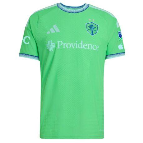 Seattle Sounders FC adidas 2026 The Evergreen State Kit On-Field Authentic Patch Jersey - - Front View