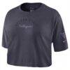 Golden State Valkyries Nike Women's Studio Cropped T-Shirt - Charcoal - Side View