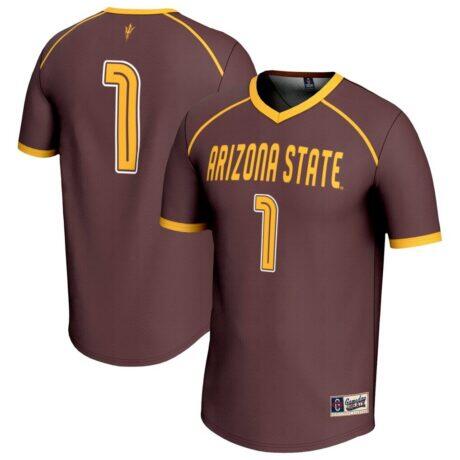 #1 Arizona State Sun Devils GameDay Greats Lightweight Women's Lacrosse Fashion Jersey - - Front View