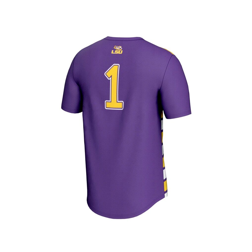 #1 LSU Tigers GameDay Greats Lightweight Soccer Fashion Jersey