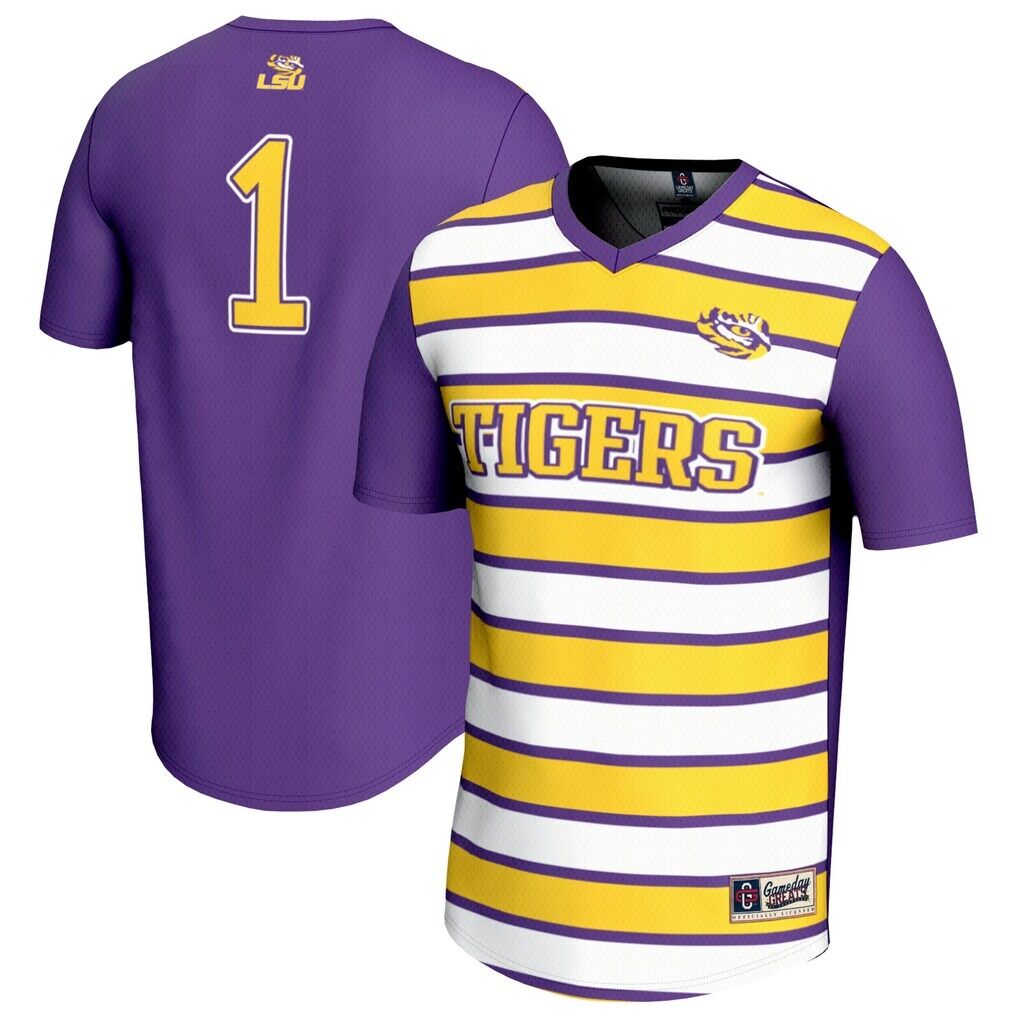 #1 LSU Tigers GameDay Greats Lightweight Soccer Fashion Jersey
