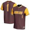 #1 Arizona State Sun Devils GameDay Greats Youth Lightweight Collegiate Softball Fashion Jersey - - Front View