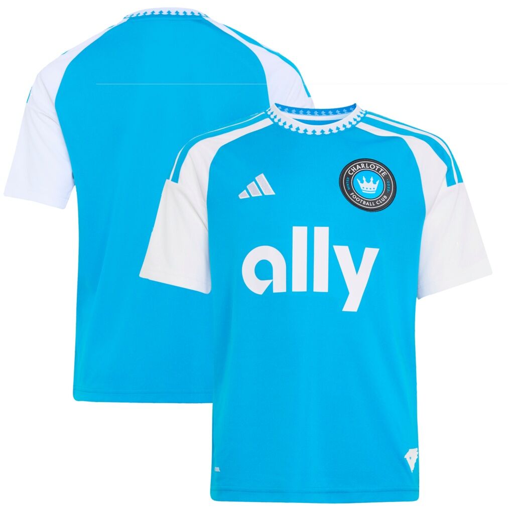 Charlotte FC adidas Youth 2026 Carolina Kit: Crowns Up Replica Jersey