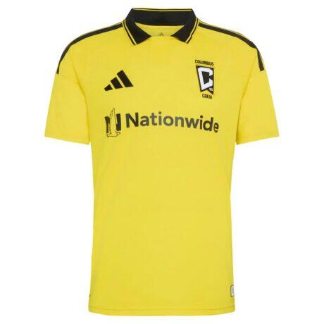 Columbus Crew adidas 2026 The Crafted for Excellence Kit Replica Jersey - Yellow - Front View