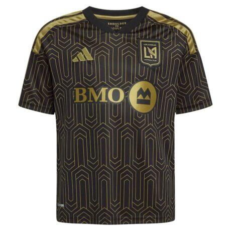 LAFC adidas Youth 2026 Primary Kit Replica Jersey - Black - Front View