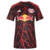 New York Red Bulls adidas Women's 2026 The Rooted Kit Replica Jersey - Black - Front View