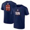 Connecticut Sun Big & Tall Personalized Center Court T-Shirt - Navy - Front View