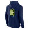 Dallas Wings Big & Tall Personalized Center Court Pullover Hoodie - Navy - Detail View