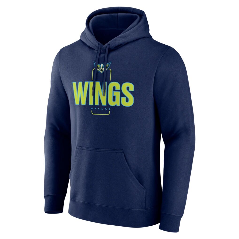 Dallas Wings Big & Tall Personalized Center Court Pullover Hoodie