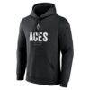 Las Vegas Aces Big & Tall Personalized Center Court Pullover Hoodie - Black - Side View