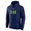 Minnesota Lynx Big & Tall Personalized Center Court Pullover Hoodie - Navy - Side View