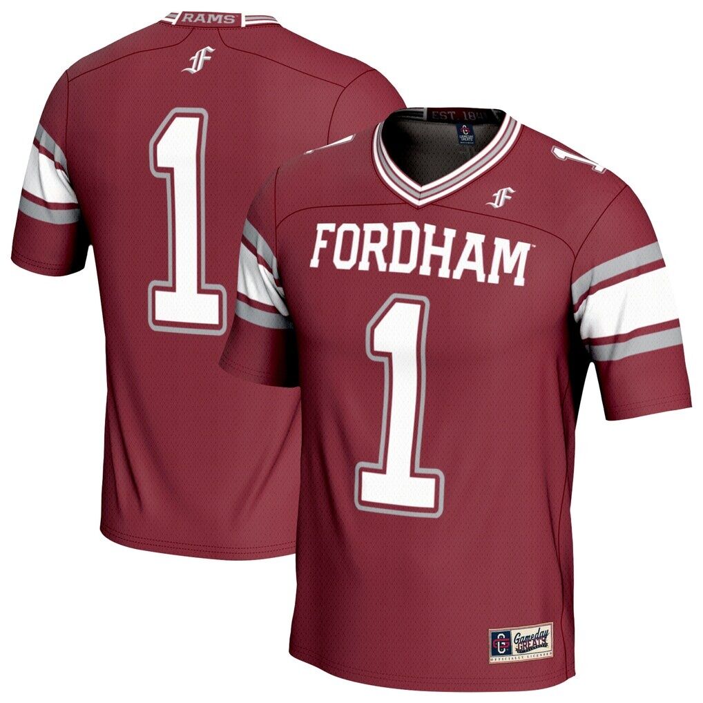 #1 Fordham Rams GameDay Greats Youth Lightweight Collegiate Football Fashion Jersey - Maroon