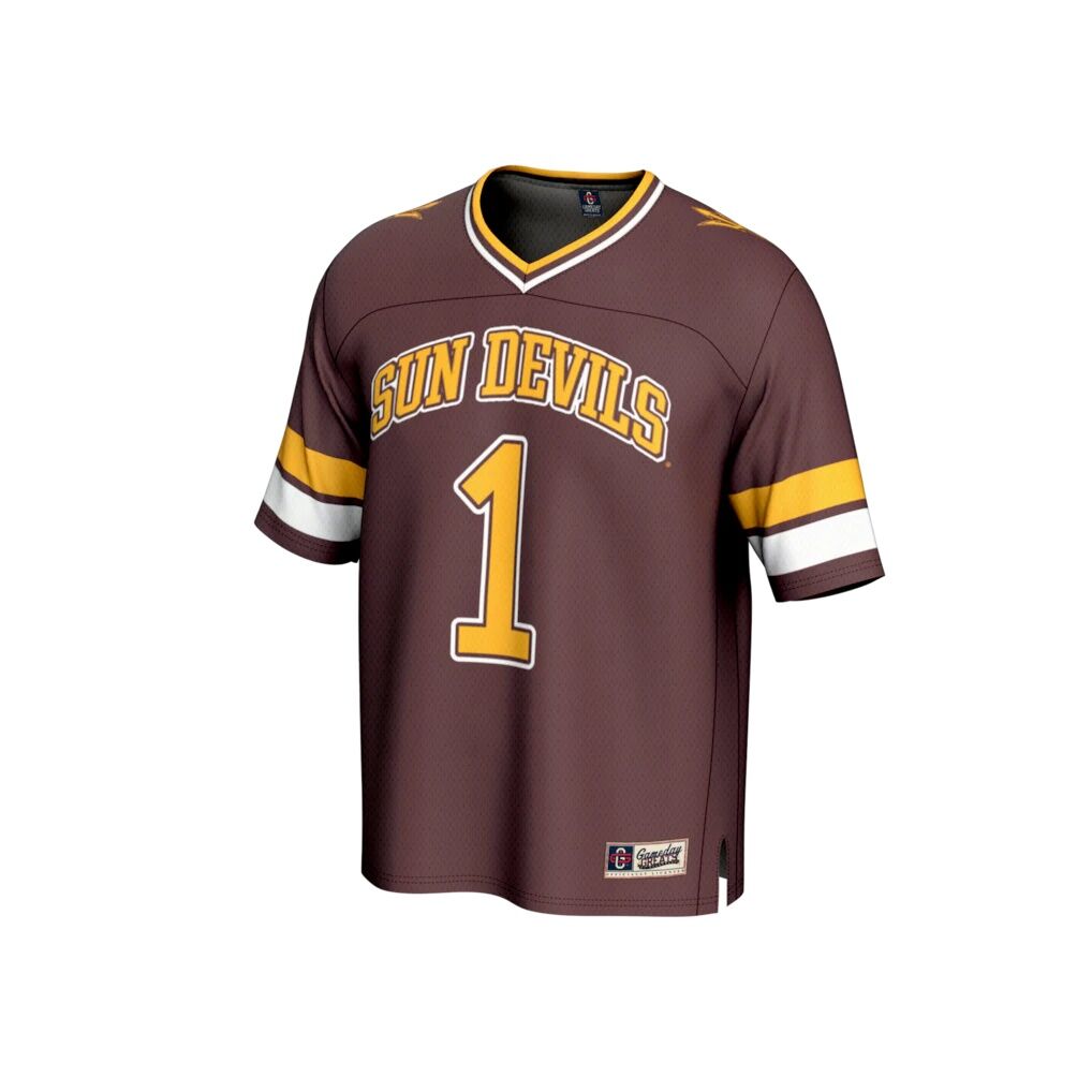 #1 Arizona State Sun Devils GameDay Greats Unisex Lightweight Collegiate Football Fashion Jersey - Maroon