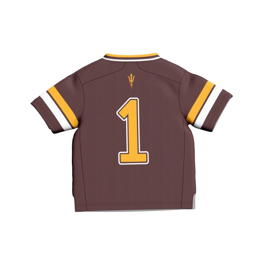#1 Arizona State Sun Devils GameDay Greats Toddler Lightweight Collegiate Football Fashion Jersey - Maroon