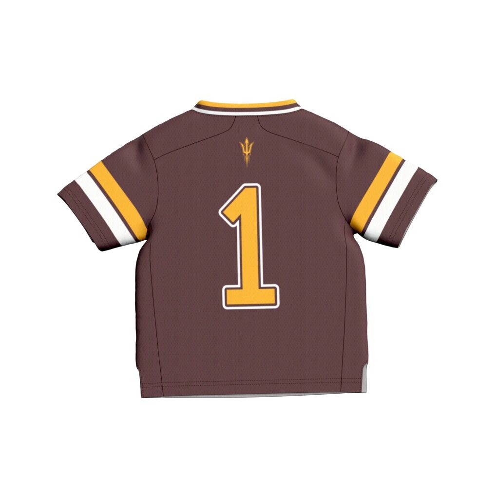 #1 Arizona State Sun Devils GameDay Greats Infant Lightweight Collegiate Football Fashion Jersey - Maroon