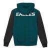 Philadelphia Eagles Outerstuff Toddler Stadium Colorblock Full-Zip Hoodie - - Detail View