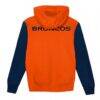 Denver Broncos Outerstuff Toddler Stadium Colorblock Full-Zip Hoodie - - Detail View