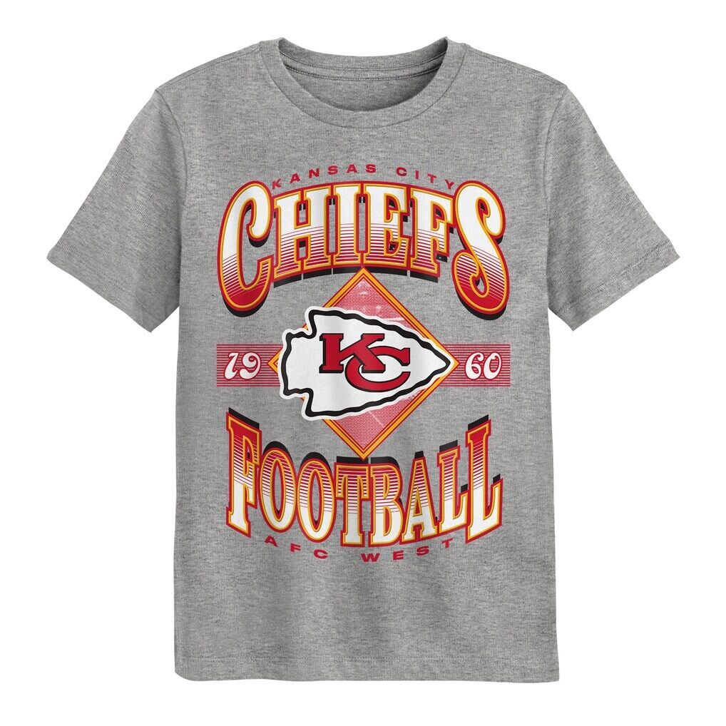 Kansas City Chiefs Outerstuff Preschool Of Days Past T-Shirt - Dark Heather Gray