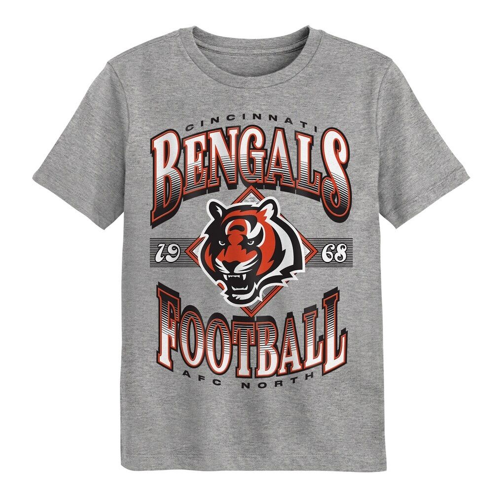 Cincinnati Bengals Outerstuff Preschool Of Days Past T-Shirt - Dark Heather Gray