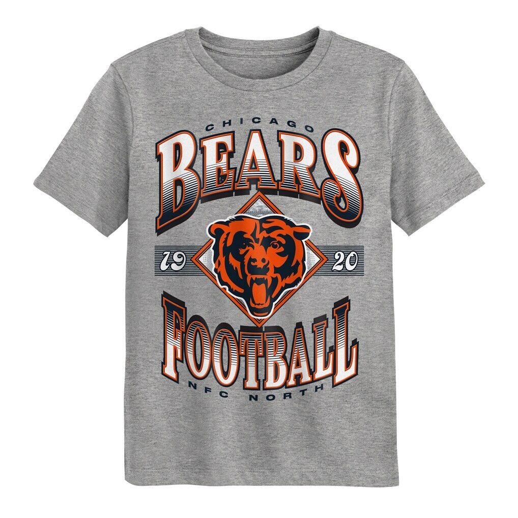 Chicago Bears Outerstuff Preschool Of Days Past T-Shirt - Dark Heather Gray