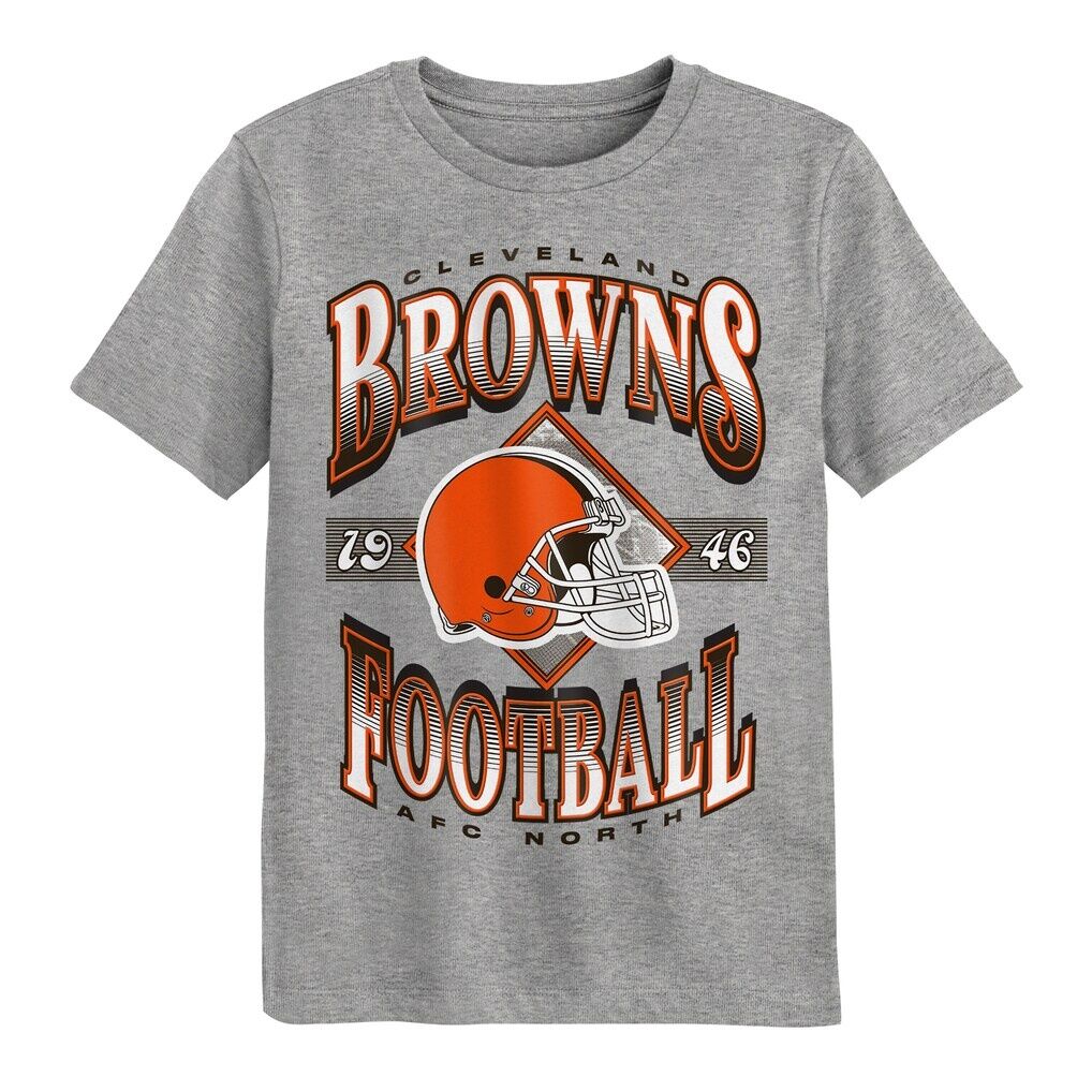 Cleveland Browns Outerstuff Preschool Of Days Past T-Shirt - Dark Heather Gray