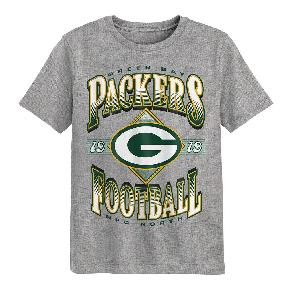 Green Bay Packers Outerstuff Preschool Of Days Past T-Shirt - Dark Heather Gray