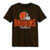 Cleveland Browns Outerstuff Toddler Top Pick T-Shirt - Brown - Side View