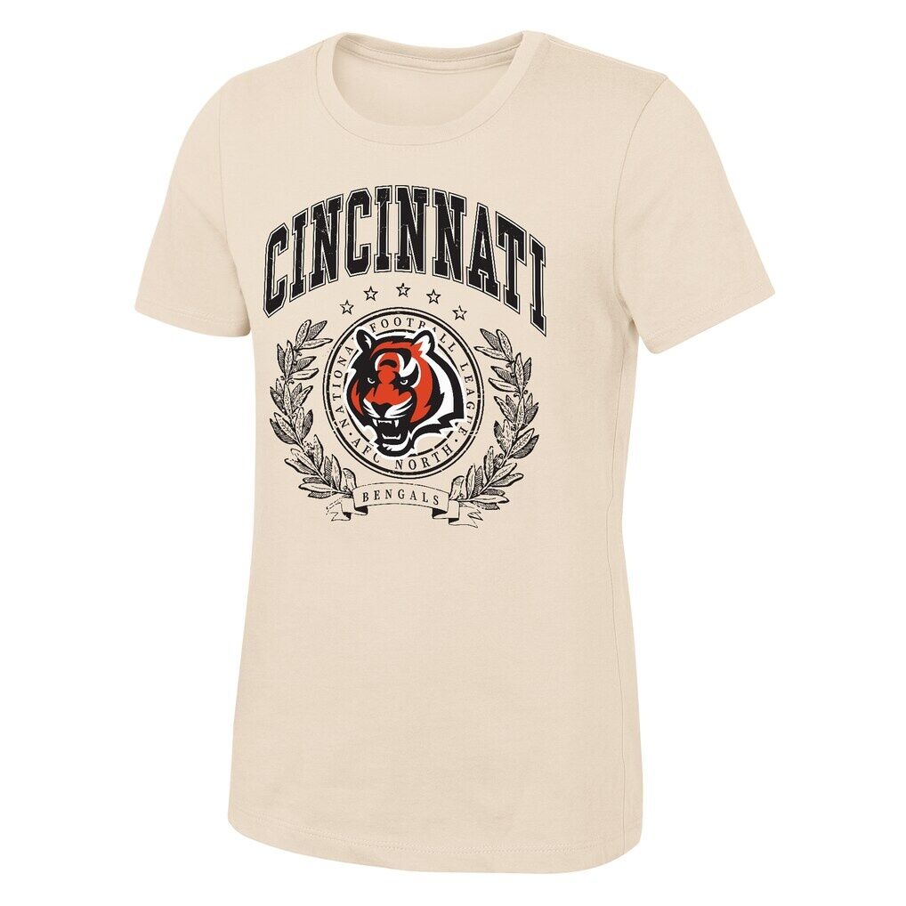 Cincinnati Bengals Outerstuff Girls Youth Undefeated T-Shirt - Natural