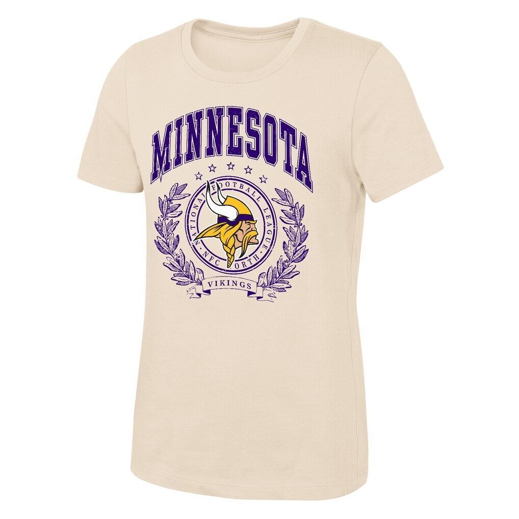 Minnesota Vikings Outerstuff Girls Youth Undefeated T-Shirt - Natural
