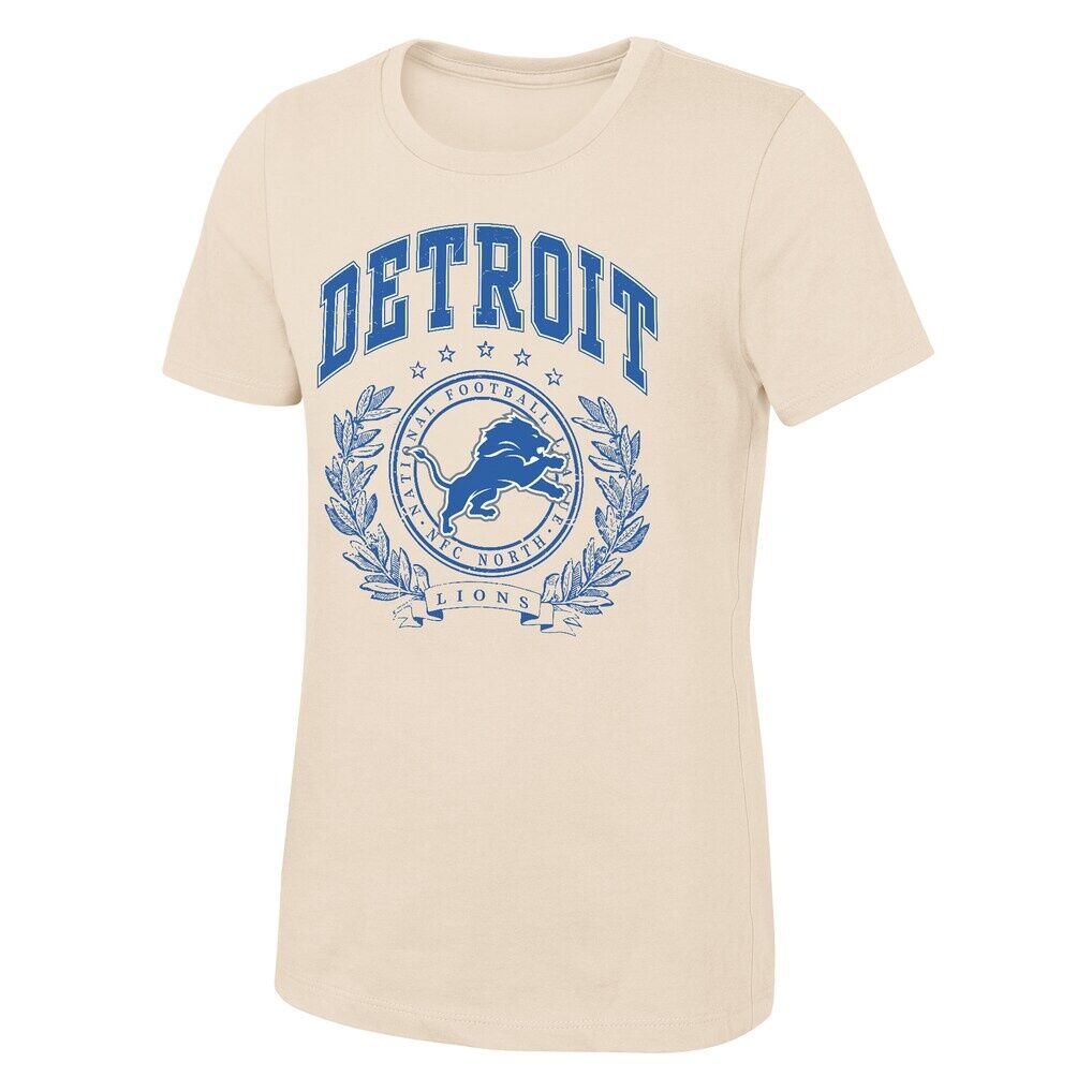 Detroit Lions Outerstuff Girls Youth Undefeated T-Shirt - Natural