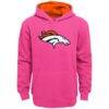 Denver Broncos Girls Youth Prime Hoodie - Pink - Front View