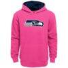 Seattle Seahawks Girls Youth Prime Hoodie - Pink - Front View