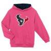 Houston Texans Girls Youth Prime Hoodie - Pink - Front View