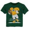 Green Bay Packers Outerstuff Toddler Game Fit T-Shirt - Green - Front View