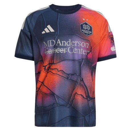 Houston Dynamo FC adidas 2026 Mission Control On-Field Authentic Patch Jersey - Blue - Front View