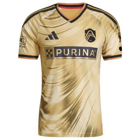 St. Louis CITY SC adidas 2026 The Tina Turner Kit On-Field Authentic Patch Jersey - Yellow - Alt2