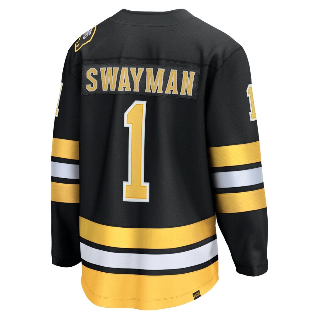 Jeremy Swayman Boston Bruins Fashion7 Home Breakaway Jersey