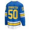 Jordan Binnington St. Louis Blues Fashion7 Home Breakaway Jersey - Blue - Side View