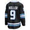 Clayton Keller Utah Mammoth Fashion7 Home Breakaway Jersey - Black - Detail View
